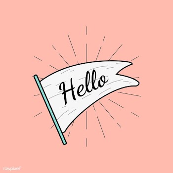 Hello text in a badge | Free stock vector - 574976