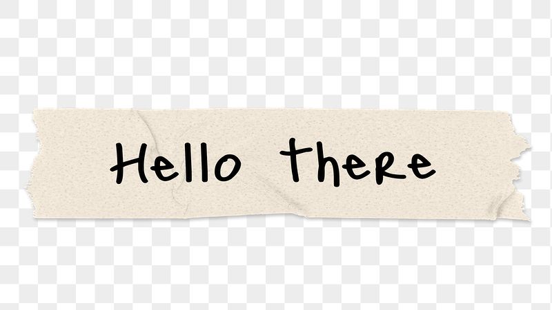 Hello there png word, torn | Free PNG - rawpixel