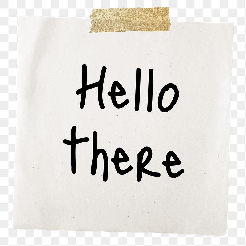 Hello there png word, torn | Free PNG - rawpixel