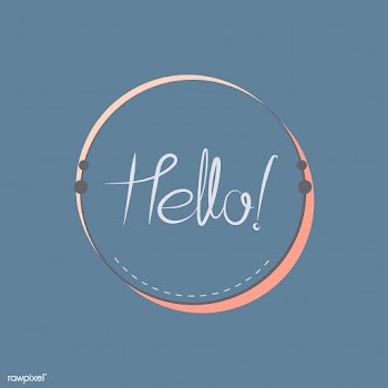 Hello typography badge design vector | Free stock vector - 494754
