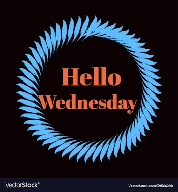 hello wednesday hand lettering png design