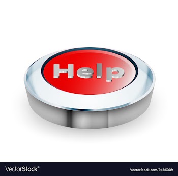 Help button vector image