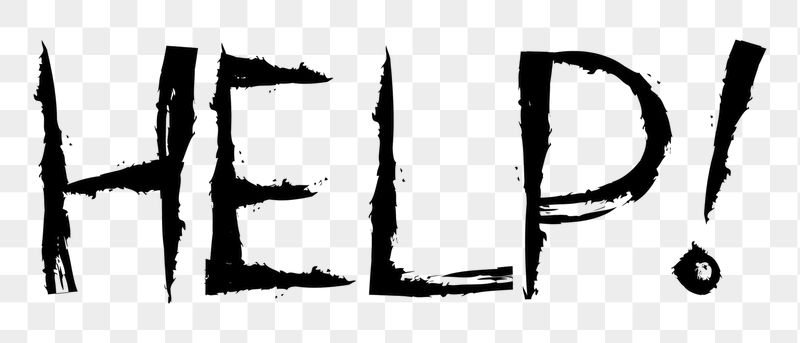 Help! png word sticker typography, | Free PNG - rawpixel