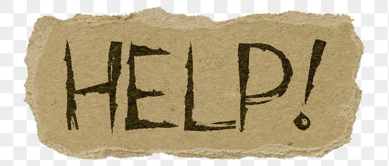 Help! png word sticker typography, | Free PNG - rawpixel