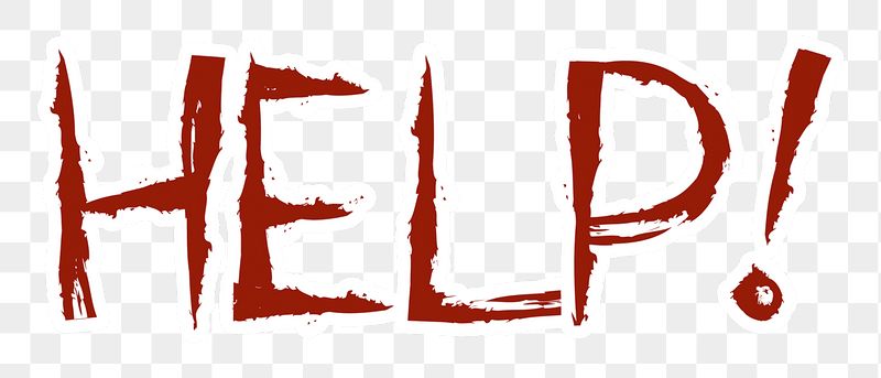 Help! png word sticker typography, | Free PNG - rawpixel