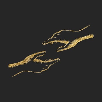 Helping hands clipart, gold aesthetic | Free PSD Illustration - rawpixel