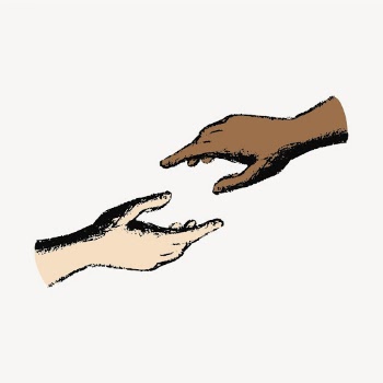 Helping hands collage element, cultural | Free Vector Illustration - rawpixel