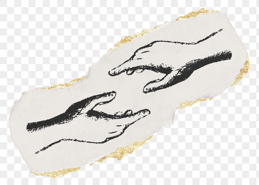 Helping hands png sticker, ripped | Free PNG Illustration - rawpixel