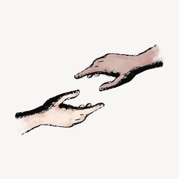 Helping hands watercolor sticker, charity | Free Vector Illustration - rawpixel