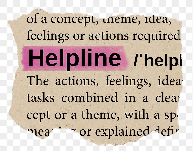 Helpline png word sticker, torn | Free PNG - rawpixel