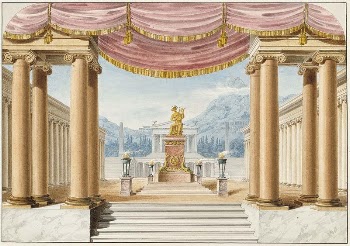 Helsingin vanhan teatteritalon esirippupiirustus, 1816 | Free Photo - rawpixel