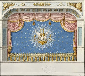 Helsingin vanhan teatteritalon esirippupiirustus, 1816 | Free Photo - rawpixel