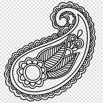 Henna Flower, flower transparent background PNG clipart