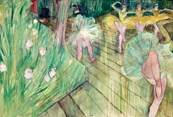 Henri de Toulouse&ndash;Lautrec, Ballet Scene… | Free public domain illustration
