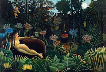 Henri Rousseau's The Dream (1910) famous… | Free public domain illustration