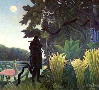 Henri Rousseau's The Snake Charmer (1907)… | Free public domain illustration