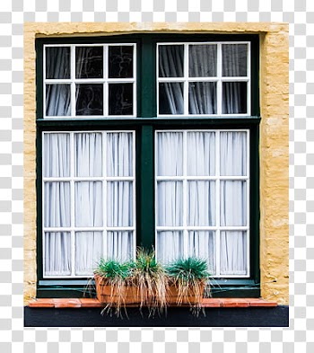Hensgrej  Watchers , closed black framed glass window transparent background PNG clipart