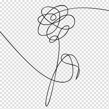 HER FLOWER BRUSHES S, black and white abstract painting transparent background PNG clipart