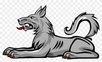 Heraldic Animals Clipart Wolf Pencil And In Color - Code Of Arms Wolf