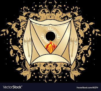 Heraldic blazon vector image