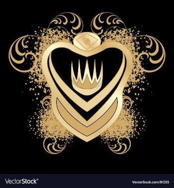 Heraldic blazon vector image