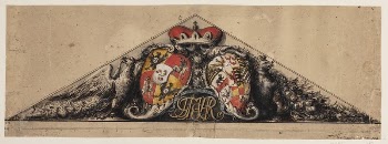 Heraldic draft embedded in a triangular | Free Photo - rawpixel