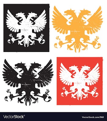 Heraldry eagle vector image
