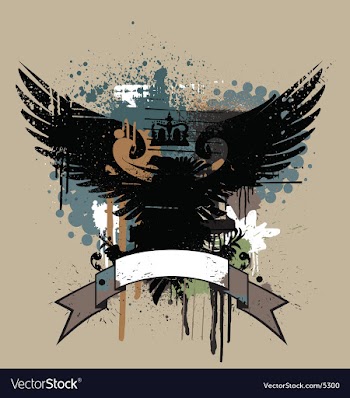 Heraldry grunge page vector image