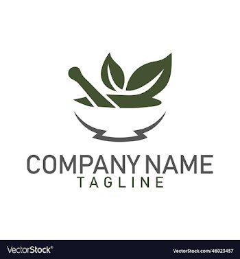 herbal cup icon logo design with format