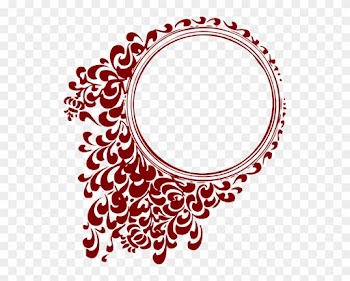 Here You Can See The Filigree Clip Art Collection - Red Round Photo Frames