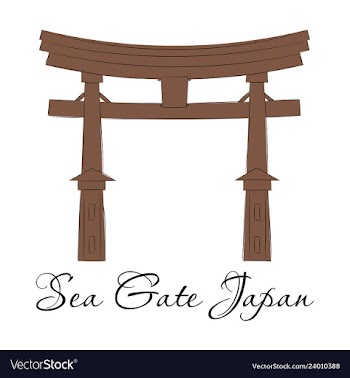 Heritage shrine in miyajima japan vector image