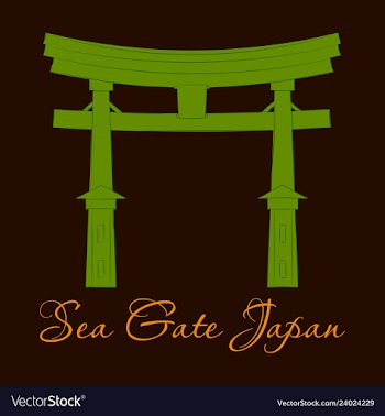 Heritage shrine in miyajima japan vector image