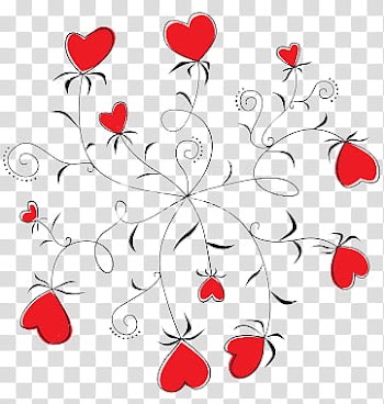 Hermosos, red heart illustration transparent background PNG clipart