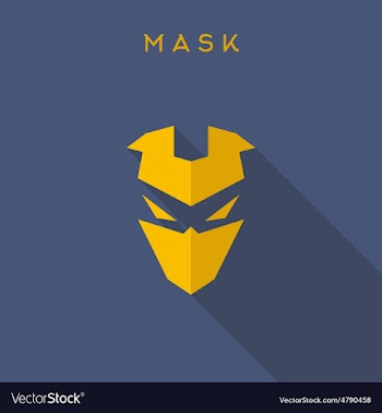  					Hero superhero Mask flat style vector image														