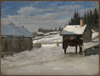 Hevosen juotto, talvikuva, 1879, by Adolf | Free Photo - rawpixel