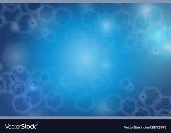 Hexagon blue abstract background vector image