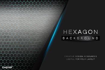 Hexagon patterned background | Free stock vector - 595785