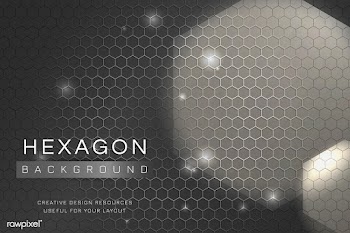 Hexagon patterned background | Free stock vector - 595787