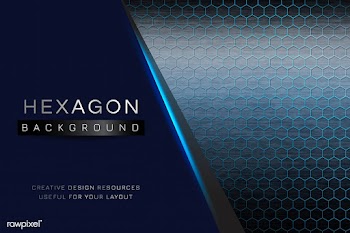 Hexagon patterned background | Free stock vector - 595788