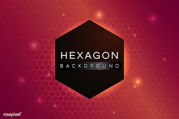 Hexagon patterned background | Free stock vector - 595789