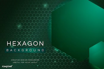 Hexagon patterned background | Free stock vector - 595790