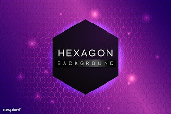 Hexagon patterned background | Free stock vector - 595791