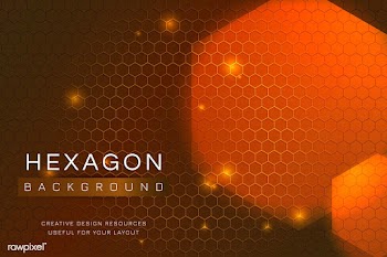 Hexagon patterned background | Free stock vector - 595792