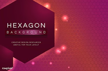 Hexagon patterned background | Free stock vector - 595797