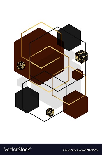 hexagon shape abstract background