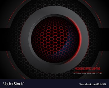Hexagon shapes lighting vector image