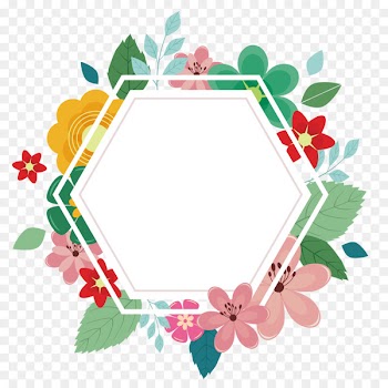 Hexagon - Vector flower hexagon 