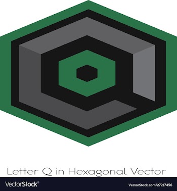 Hexagonal-green-new-1000 vector image