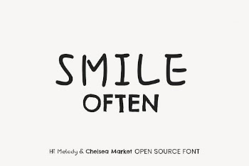 Hi Melody & Chelsea Market | Free Font Add-on - rawpixel