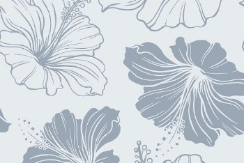 Hibiscus flower pattern background, blue | Free PSD - rawpixel
